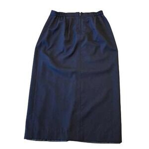 Classic Wool Blend 14 Black Full Length Skirt Women's Vintage 90s‎ Fully Lined